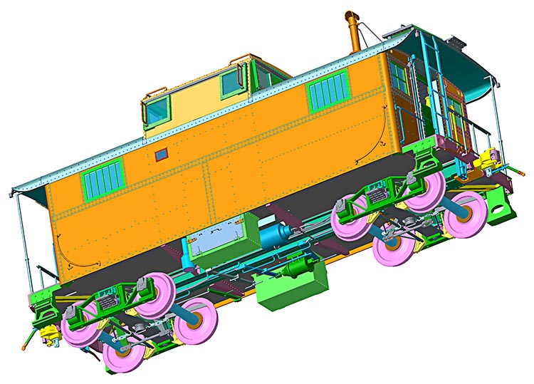 PRR N5b Cabin Car Detail Kit (1:29 Scale) (B2KPHVMC2) by dio6973